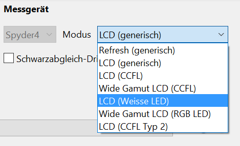 Modus Korrekturdaten