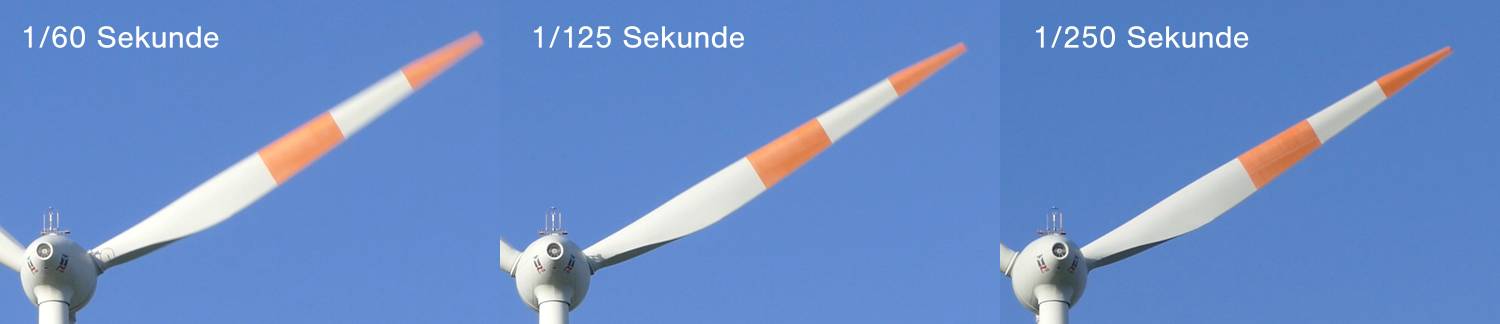 Bewegungsunschärfe Vergleich